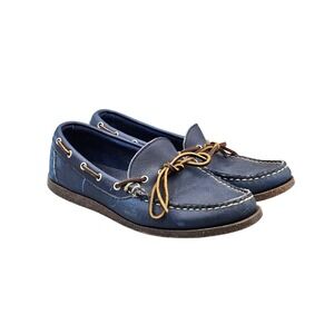ALLEN EDMONDS Men's Size‎ 8.5 D GUC Northland Beautiful Blue Slip-On Boat Shoes